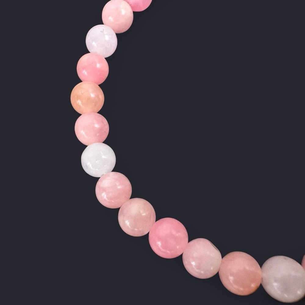 Quartz Gemstone Bead Bracelet 6mm - Picture 2 of 4